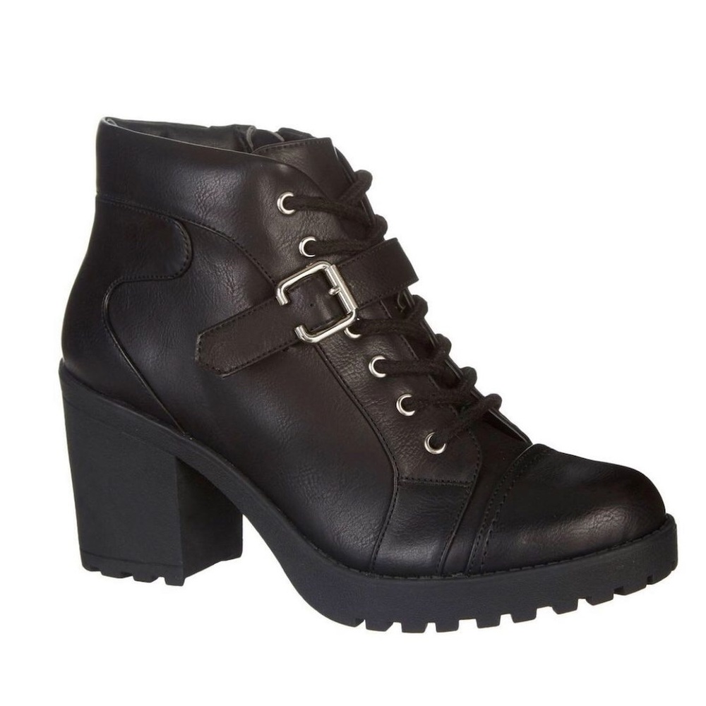 XOXO women’s Patalina combat motorcycle ankle boot